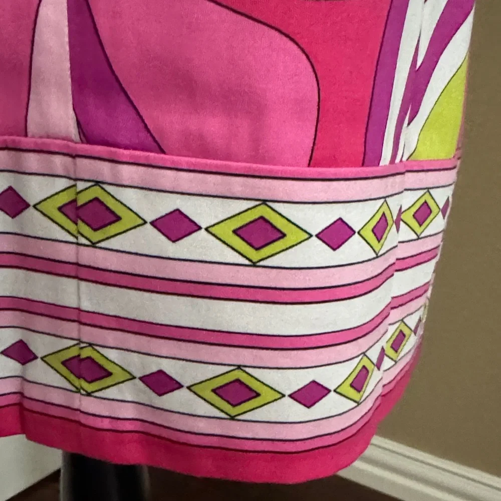 London Times Pink and Green Patterned Dress - Picture 4 of 7